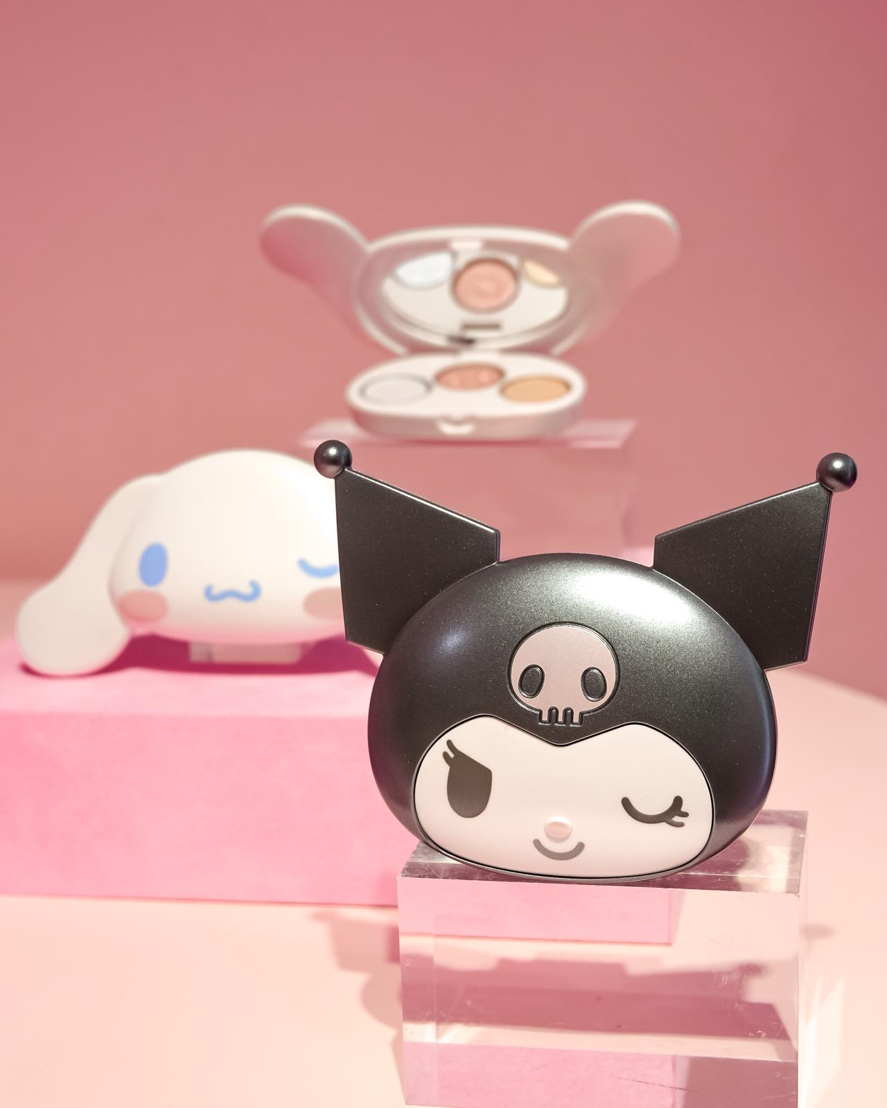 サンリオハウス初コスメ、“マイメロディやクロミ型”4色アイパレ＆キャラチャーム揺れるリップグロス