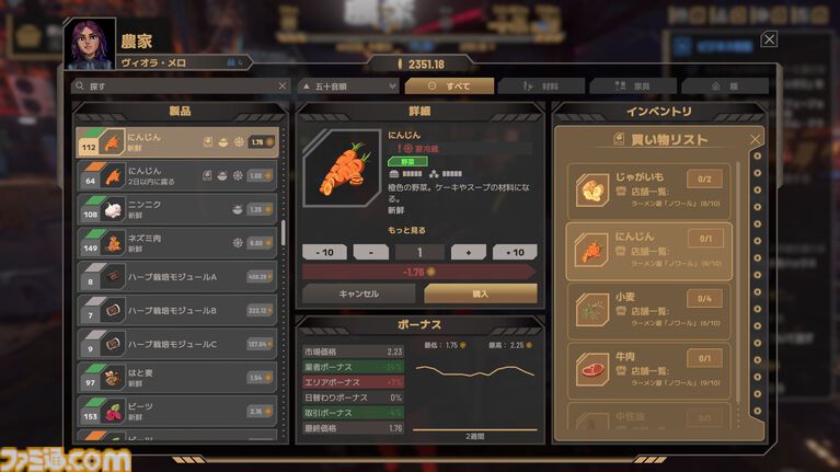サイバーパンク飲食店経営シム『Nivalis Nights』レビュー