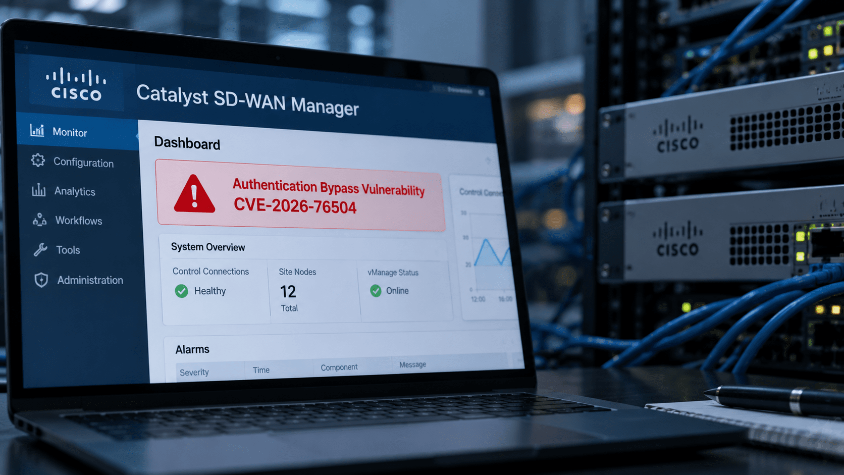Cisco Catalyst SD-WAN Managerの認証回避 脆弱性:CVE-2026-76504がサイバー攻撃に悪用、CVSS 9.8・CISA KEVに追加