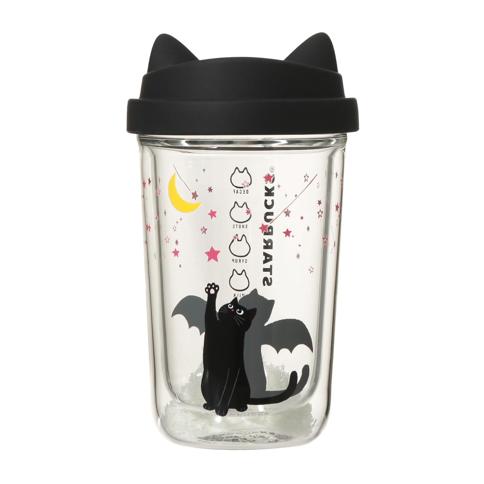 「ハロウィン2026ダブルウォール耐熱グラスカップキャットグローインザダーク355mL」3,700円