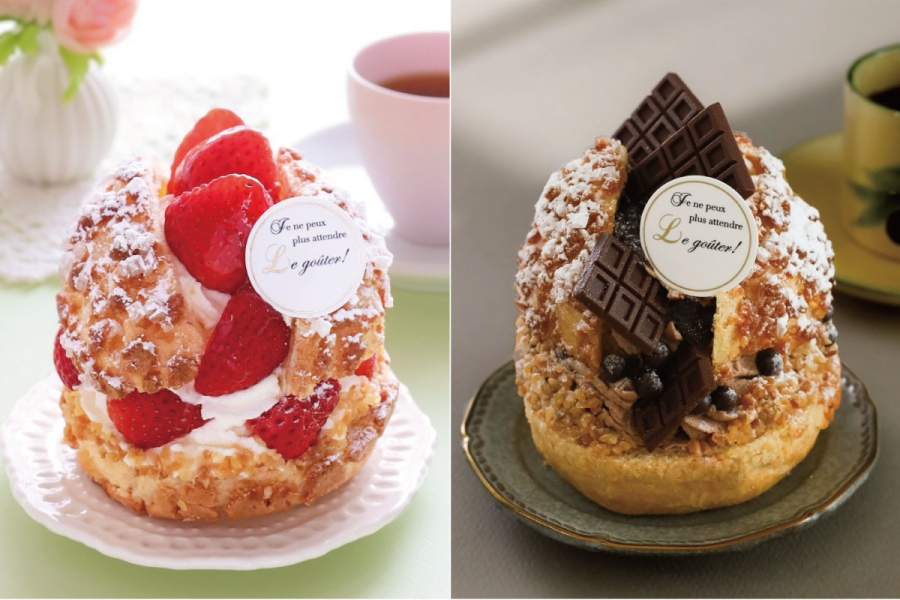 ブールミッシュ近鉄本店限定の新商品「苺のクリームマウンテン」「チョコのクリームマウンテン」