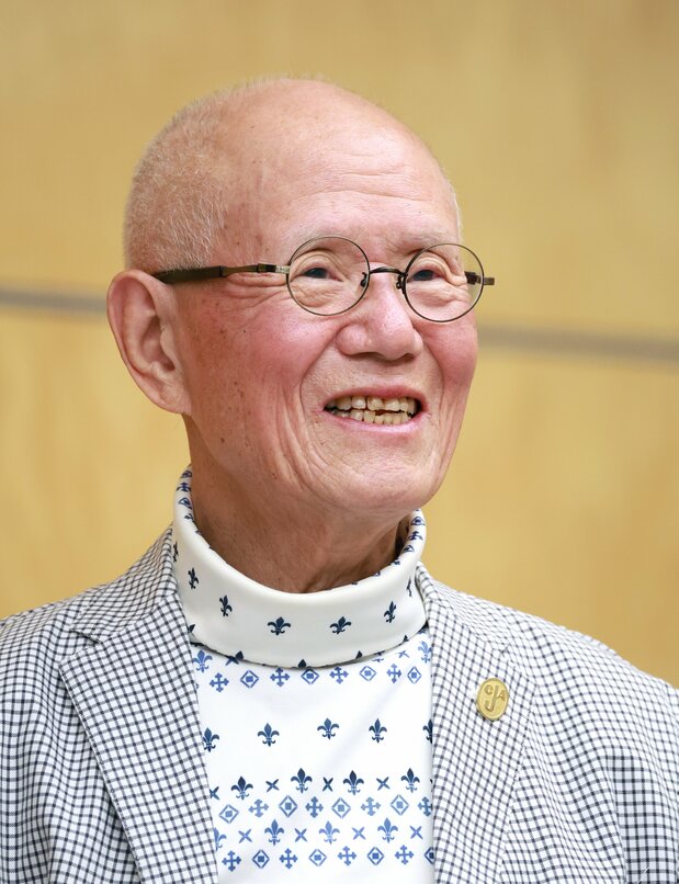 ちばてつやさん（2023年11月撮影、時事）