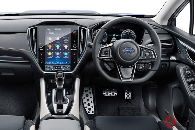 スバル新型「ステーションワゴン型SUV」に注目！ 「水平対向ターボ×AWD」に進化した走行モード搭載！ 上質内装の「レヴォーグ レイバック」何が変わった？