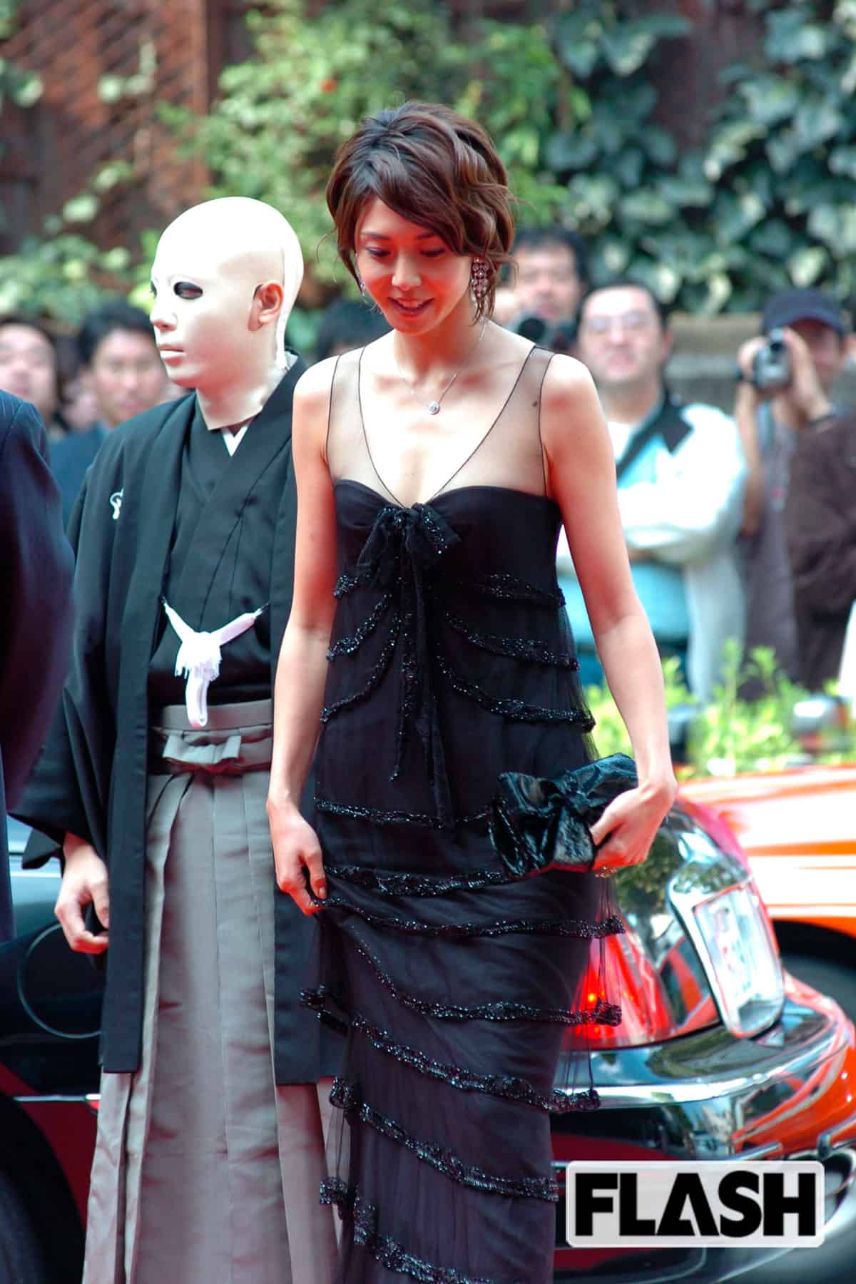 2006年10月、松嶋菜々子は東京国際映画祭クロージングイベントの『犬神家の一族』上映で舞台あいさつに登場した（写真・佐々木恵子）