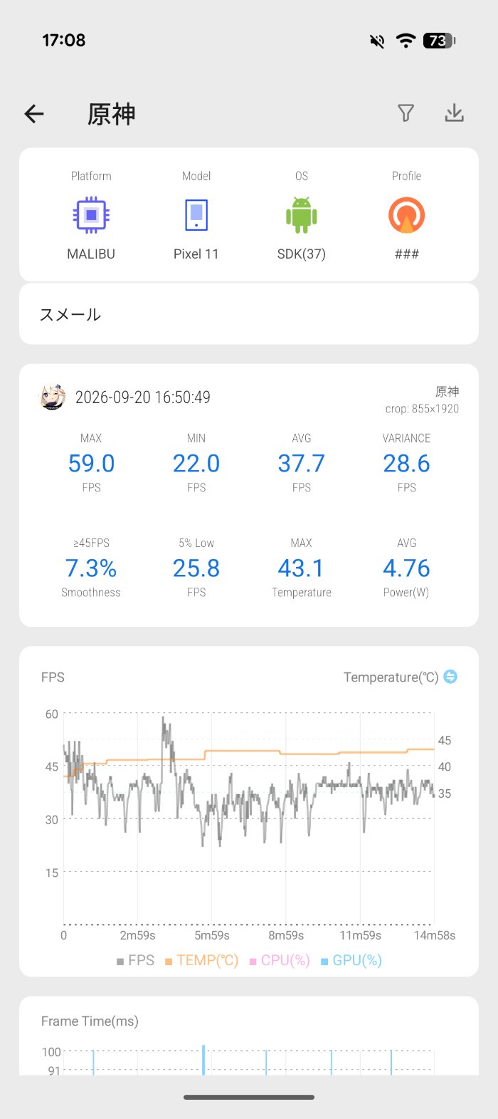 Google Pixel 11で原神を検証