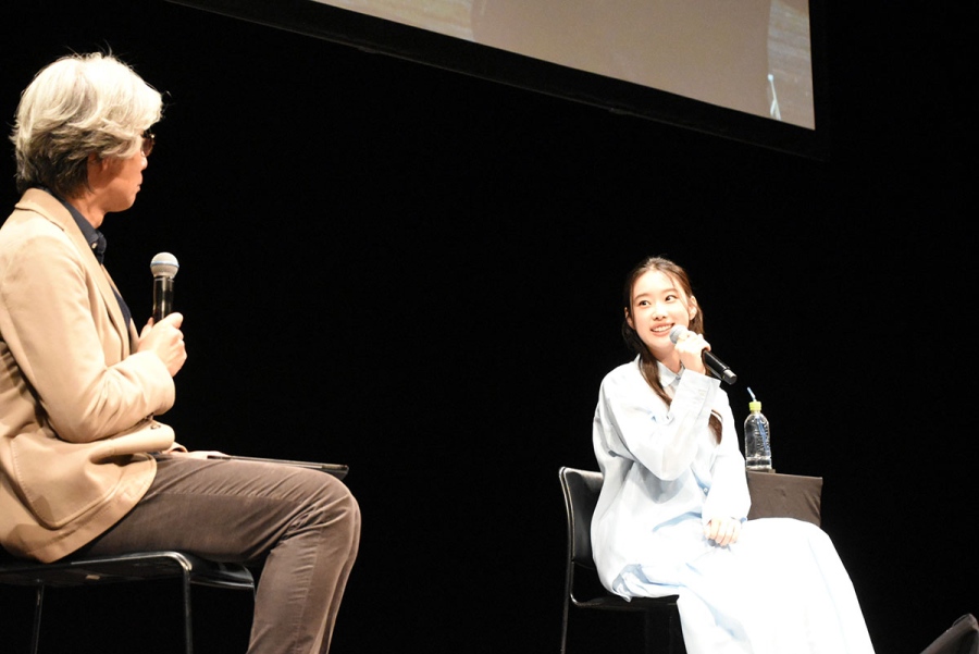『豊臣兄弟！』パブリックビューイングイベントに登壇したあさひ役・倉沢杏菜　(C)NHK