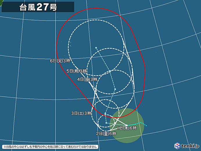 27号拡大(2026年10月01日 09時現在)