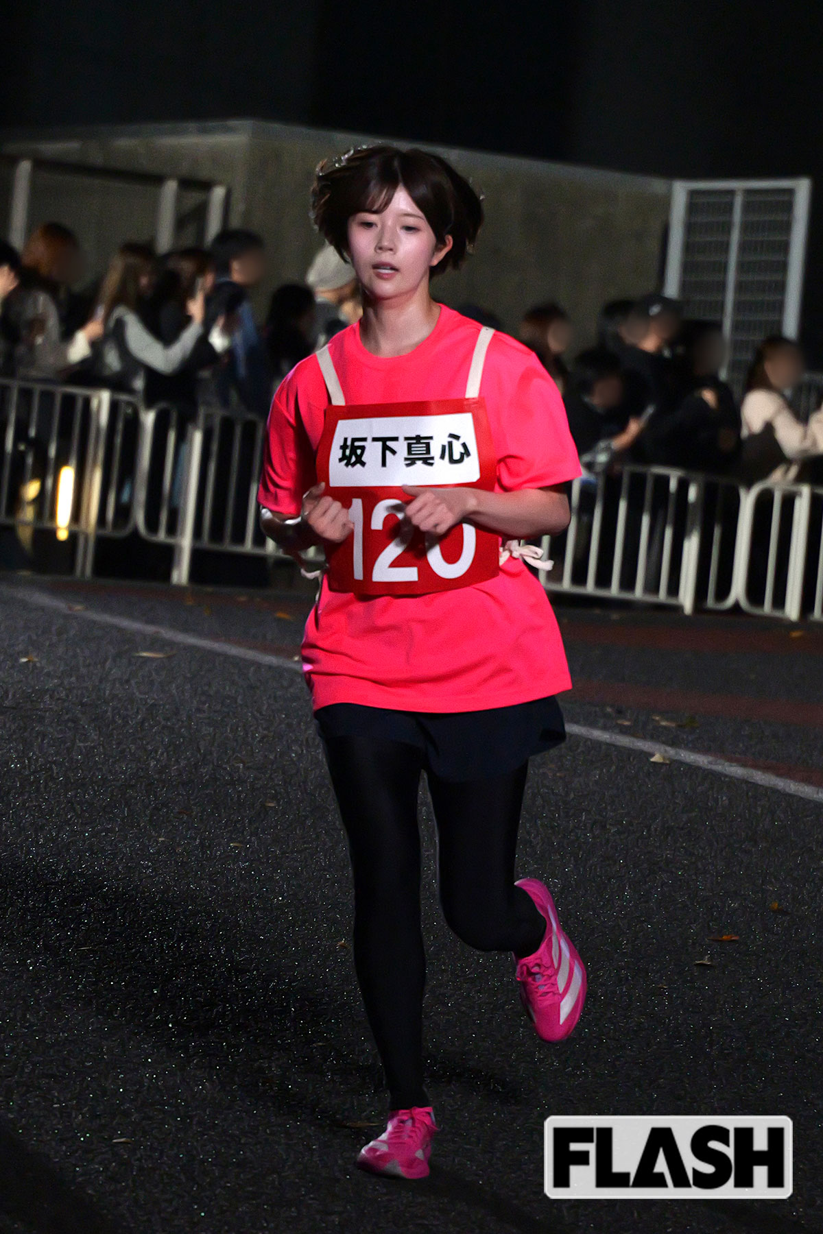 多くの歓声があがった坂下真心のランニング姿