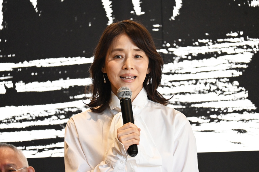 『禅とジブリ』京都展の開会式に登場した石田ゆり子（10月2日・京都市京セラ美術館／Lmaga.jp撮影）